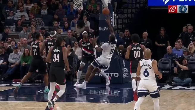 timberwolves vs portland trail blazers match player stats
