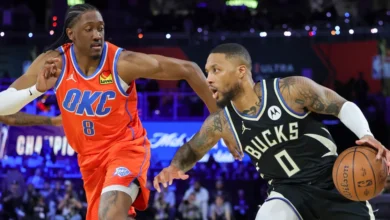okc thunder vs milwaukee bucks match player stats