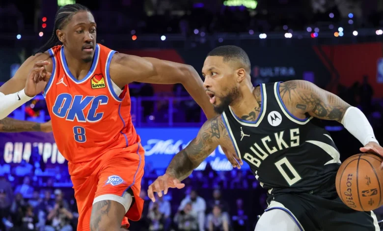 okc thunder vs milwaukee bucks match player stats