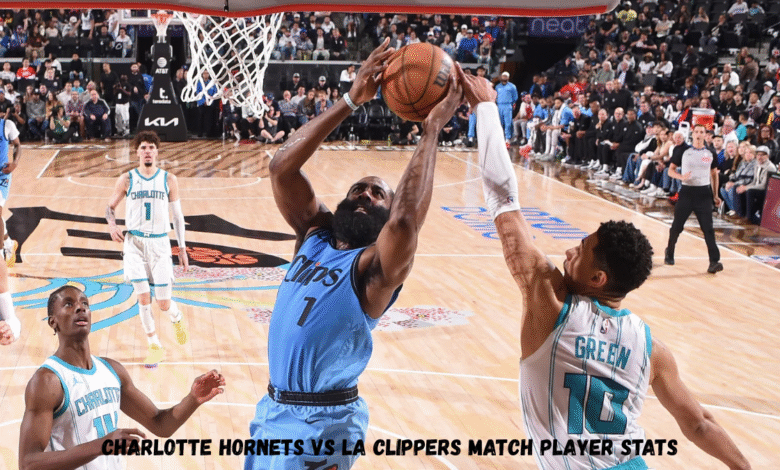Charlotte hornets vs la clippers match player stats