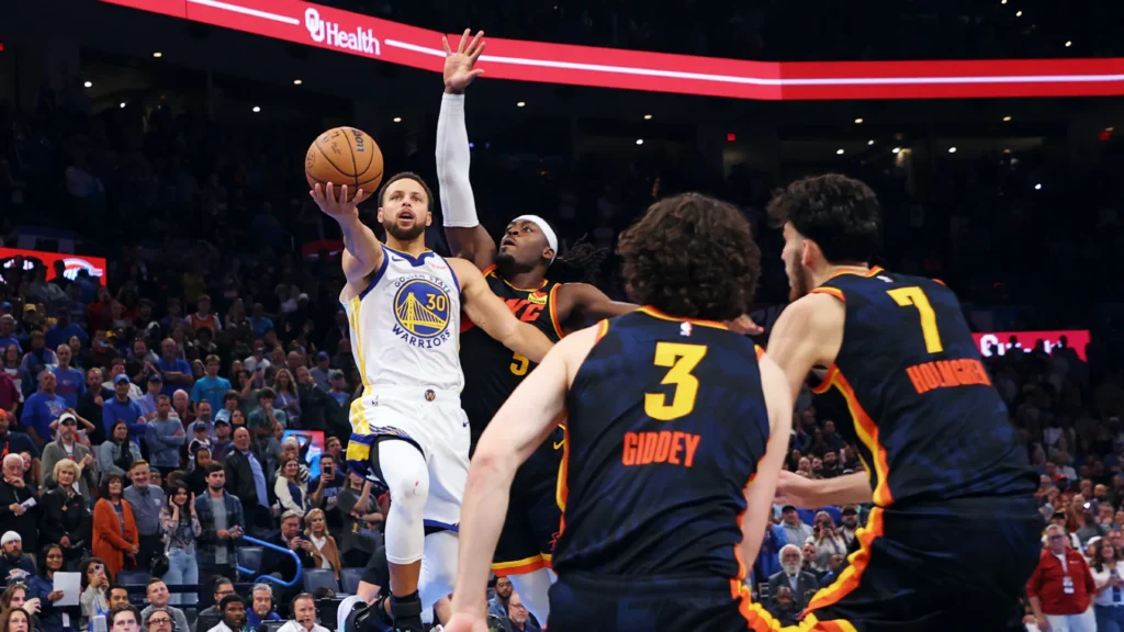 golden state warriors vs oklahoma city thunder match player stats