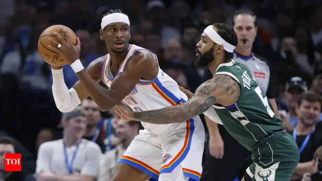 okc thunder vs milwaukee bucks match player stats