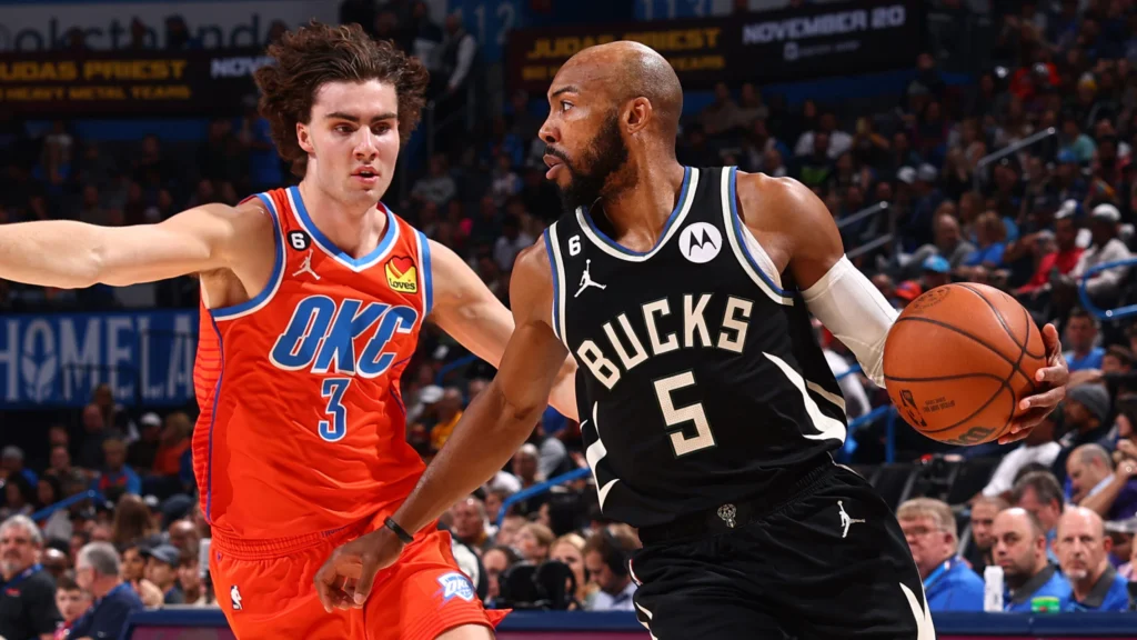 okc thunder vs milwaukee bucks match player stats